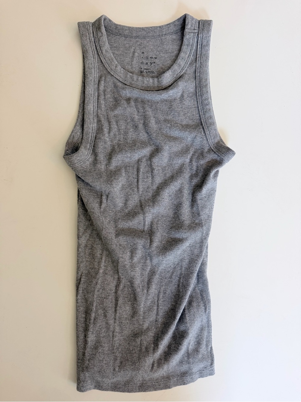 A New Day Gray Ribbed Tank Top | Women’s Size XSmall | Basic Sleeveless